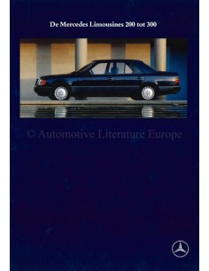 1989 MERCEDES BENZ E KLASSE SEDAN BROCHURE NEDERLANDS