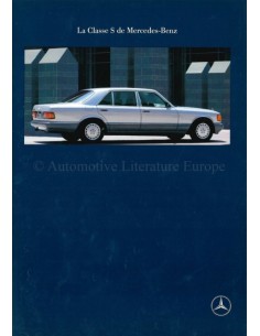 1990 MERCEDES BENZ S CLASS BROCHURE FRENCH