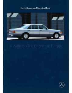 1989 MERCEDES BENZ S KLASSE BROCHURE NEDERLANDS