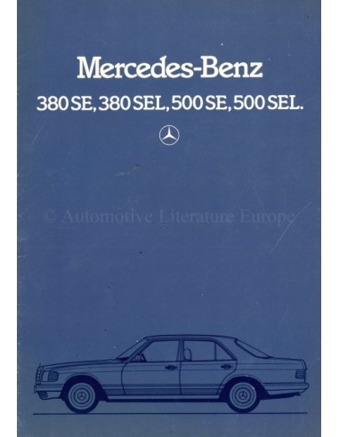 1985 MERCEDES BENZ S KLASSE BROCHURE NEDERLANDS
