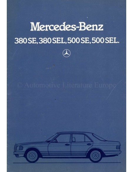 1985 MERCEDES BENZ S KLASSE PROSPEKT NIEDERLANDISCH
