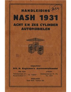 1931 NASH INSTRUCTIEBOEKJE NEDERLANDS