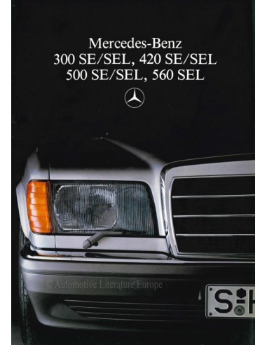 1985 MERCEDES BENZ S KLASSE BROCHURE ITALIAANS