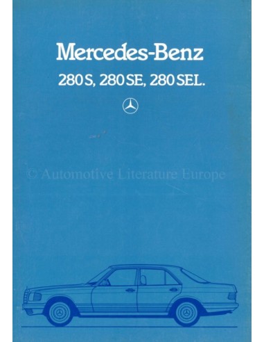 1981 MERCEDES BENZ S KLASSE BROCHURE NEDERLANDS