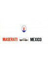 1970 MASERATI MEXICO BROCHURE