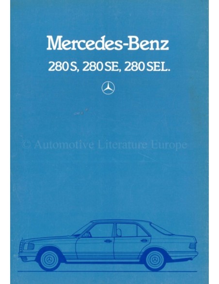 1983 MERCEDES BENZ S CLASS BROCHURE DUTCH