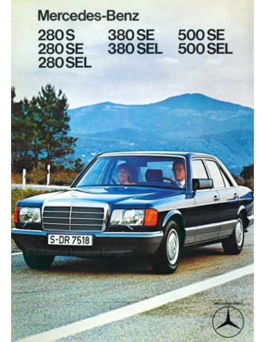 1979 MERCEDES BENZ S KLASSE BROCHURE DUITS