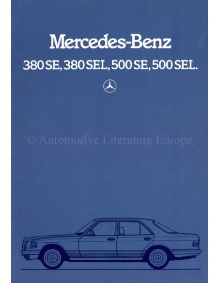 1981 MERCEDES BENZ S KLASSE PROSPEKT NIEDERLANDISCH