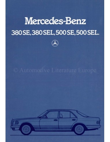 1983 MERCEDES BENZ S KLASSE PROSPEKT NIEDERLANDISCH