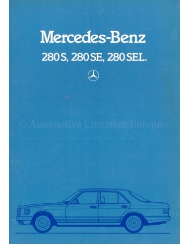 1982 MERCEDES BENZ S CLASS BROCHURE DUTCH