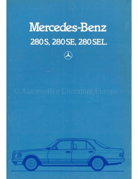 1984 MERCEDES BENZ S CLASS BROCHURE GERMAN