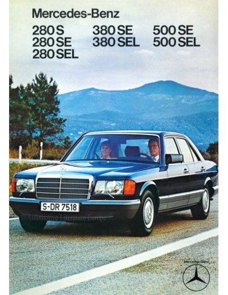 1979 MERCEDES BENZ S CLASS BROCHURE GERMAN