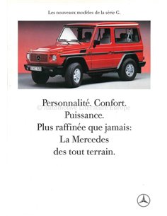 1989 MERCEDES BENZ G CLASS BROCHURE FRENCH