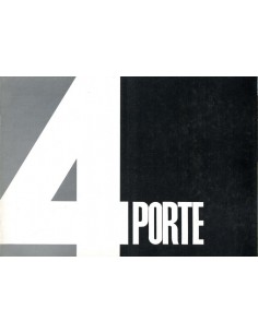 1966 MASERATI QUATTROPORTE I BROCHURE