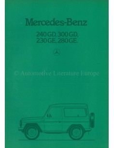 1983 MERCEDES BENZ G KLASSE BROCHURE FRANS