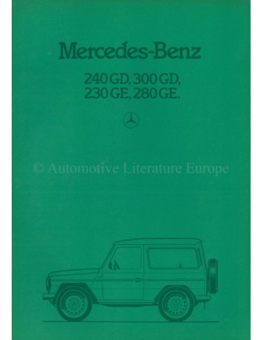 1983 MERCEDES BENZ G KLASSE PROSPEKT FRANZÖSISCH