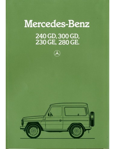 1982 MERCEDES BENZ G KLASSE BROCHURE DUITS