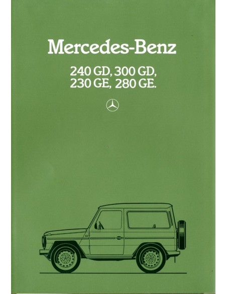 1982 MERCEDES BENZ G CLASS BROCHURE GERMAN