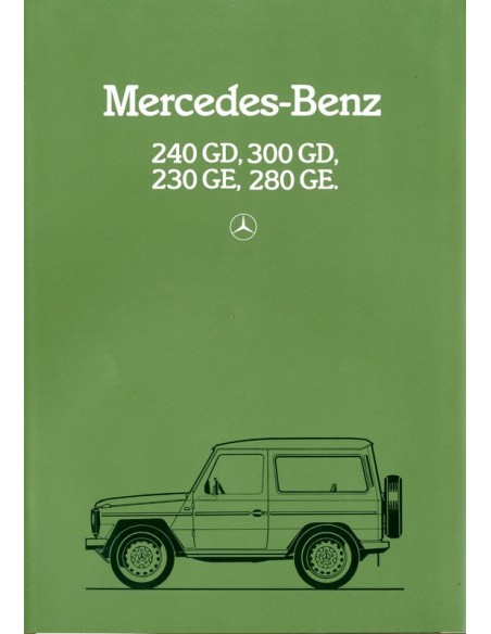 1982 MERCEDES BENZ G KLASSE BROCHURE DUITS