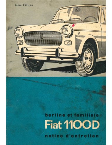 1965 FIAT 1100D OWNERS MANUAL ITALIAN