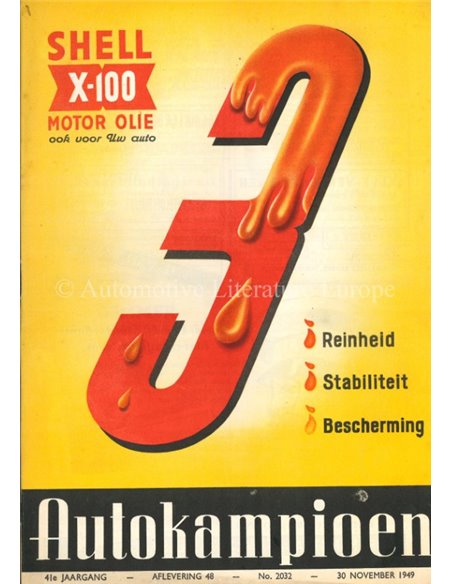 1949 AUTOKAMPIOEN MAGAZIN 48 NIEDERLÄNDISCH