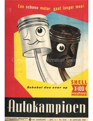 1952 AUTOKAMPIOEN MAGAZIN 4 NIEDERLÄNDISCH