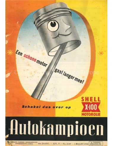 1952 AUTOKAMPIOEN MAGAZINE 9 NEDERLANDS