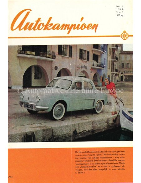 1960 AUTOKAMPIOEN MAGAZINE 1 NEDERLANDS