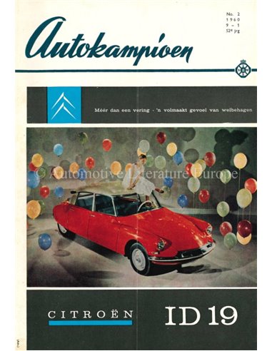 1960 AUTOKAMPIOEN MAGAZIN 2 NIEDERLÄNDISCH