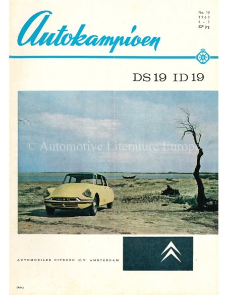 1960 AUTOKAMPIOEN MAGAZIN 10 NIEDERLÄNDISCH
