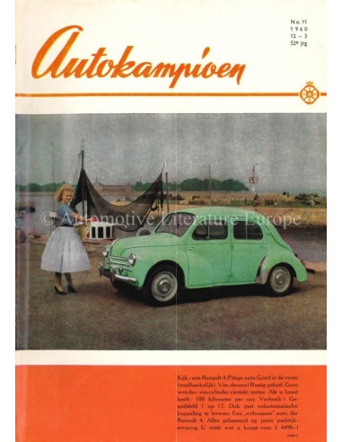 1960 AUTOKAMPIOEN MAGAZIN 11 NIEDERLÄNDISCH