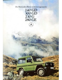 1979 MERCEDES BENZ G KLASSE BROCHURE NEDERLANDS