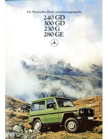 1979 MERCEDES BENZ G KLASSE BROCHURE NEDERLANDS