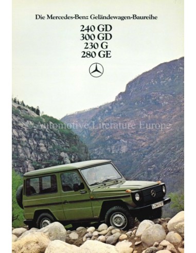 1979 MERCEDES BENZ G KLASSE BROCHURE DUITS