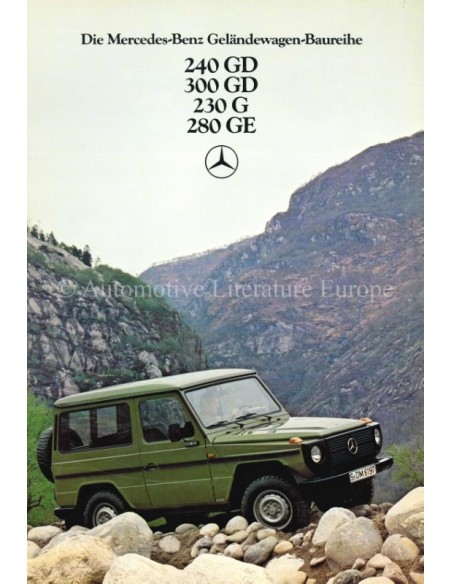 1979 MERCEDES BENZ G CLASS BROCHURE GERMAN