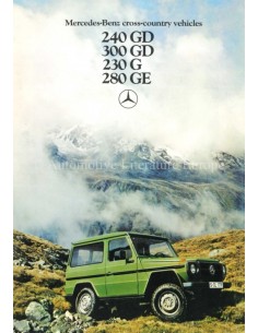 1979 MERCEDES BENZ G CLASS BROCHURE ENGLISH
