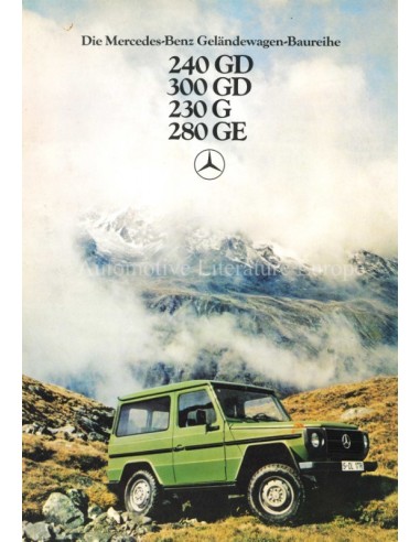 1979 MERCEDES BENZ G KLASSE BROCHURE DUITS