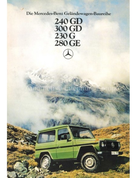 1979 MERCEDES BENZ G KLASSE BROCHURE DUITS
