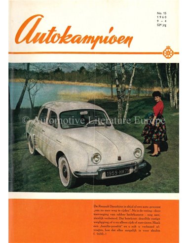 1960 AUTOKAMPIOEN MAGAZIN 15 NIEDERLÄNDISCH