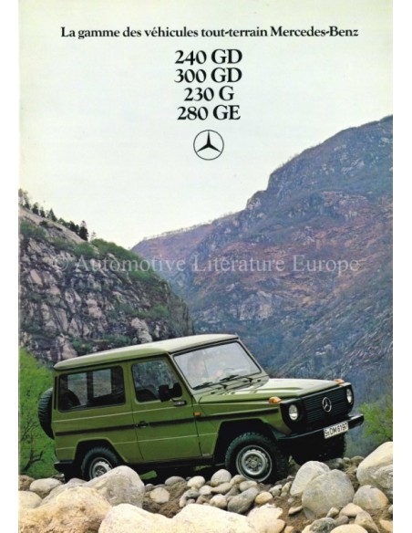 1981 MERCEDES BENZ G KLASSE BROCHURE FRANS