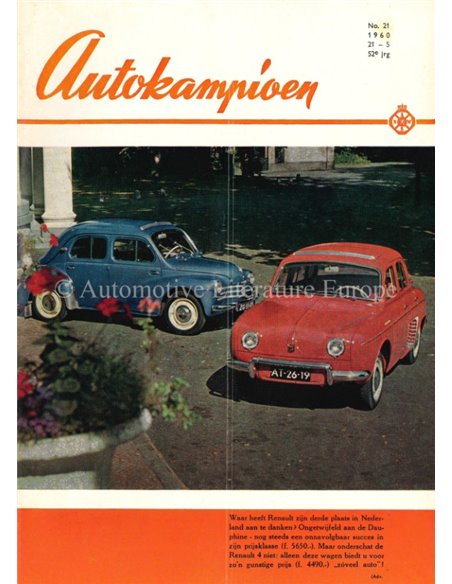 1960 AUTOKAMPIOEN MAGAZIN 21 NIEDERLÄNDISCH