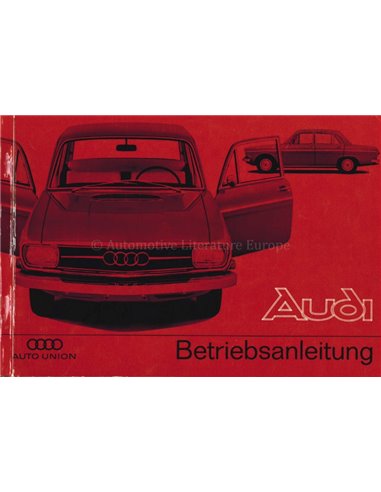 1967 AUTO UNION AUDI 80 BETRIEBSANLEITUNG DEUTSCH