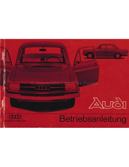 1967 AUTO UNION AUDI 80 OWNERS MANUAL GERMAN