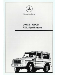 1991 MERCEDES BENZ G KLASSE BROCHURE ENGELS 2