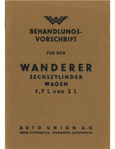 1936 WANDERER INSTRUCTIEBOEKJE DUITS
