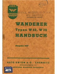 1937 WANDERER OWNERS MANUAL GERMAN