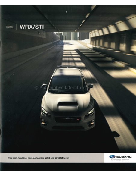 2016 SUBARU WRX STI BROCHURE ENGLISH