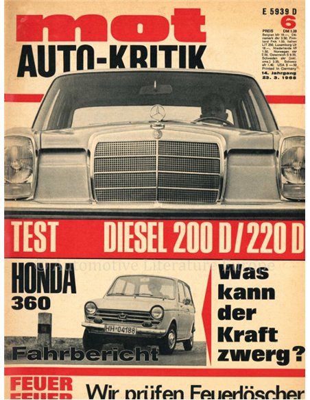 1968 MOT MAGAZINE 6 DUITS