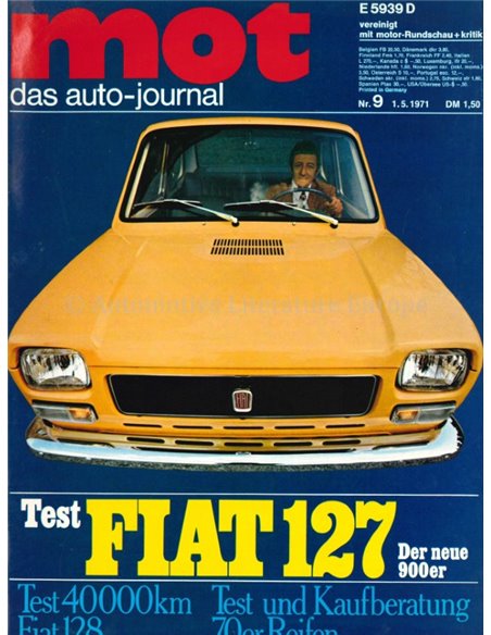 1971 MOT MAGAZINE 9 DUITS