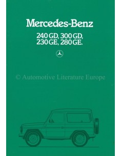 1982 MERCEDES BENZ G CLASS BROCHURE DUTCH